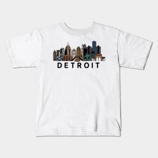 Detroit Skyline Kids T-Shirt